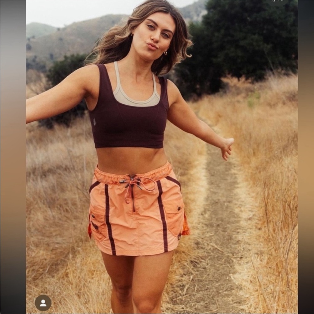 Free People Orange Athletic Shorts